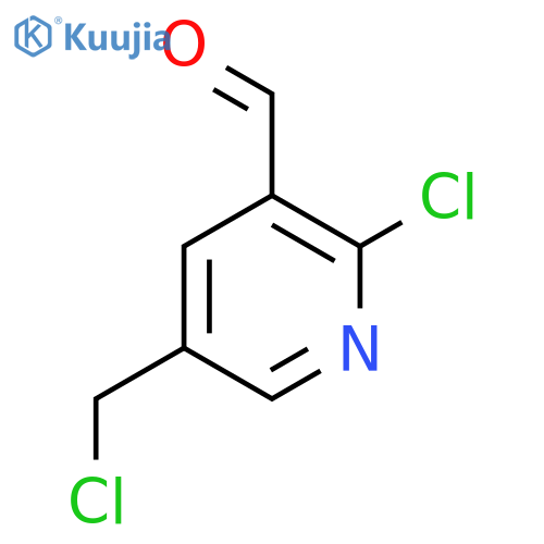 2-Chloro-5-chloromethyl-pyridine-3-carbaldehyde structure