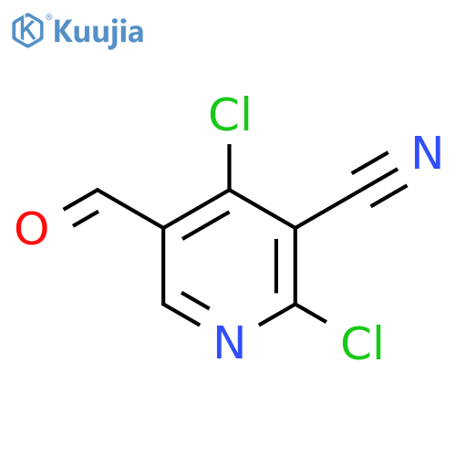 2,4-Dichloro-5-formyl-nicotinonitrile structure