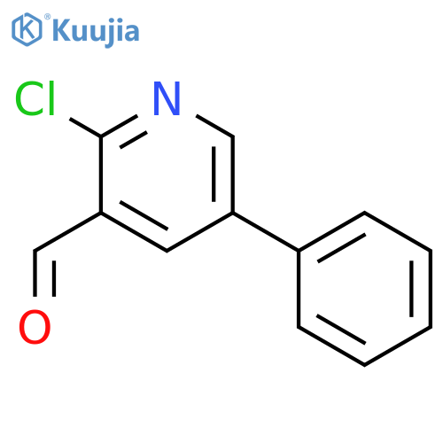 3-Pyridinecarboxaldehyde,2-chloro-5-phenyl- structure