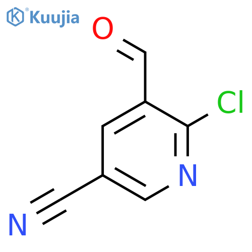 6-Chloro-5-formylpyridine-3-carbonitrile structure