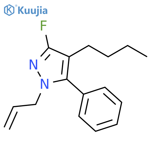 1H-Pyrazole, 4-butyl-3-fluoro-5-phenyl-1-(2-propenyl)- structure