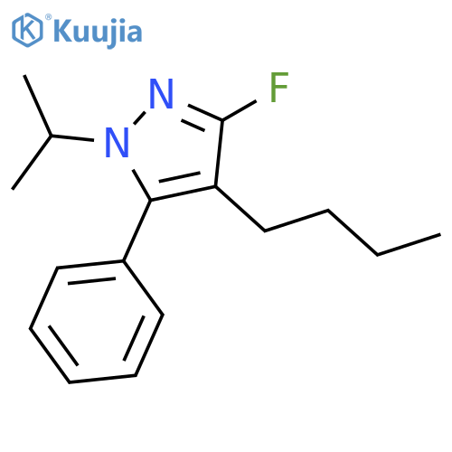 1H-Pyrazole, 4-butyl-3-fluoro-1-(1-methylethyl)-5-phenyl- structure