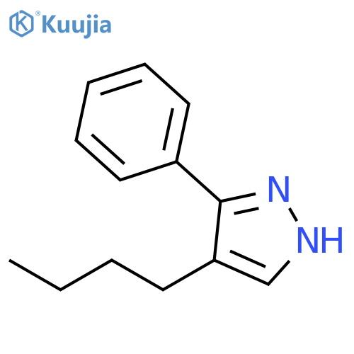 1H-Pyrazole, 4-butyl-3-phenyl- structure