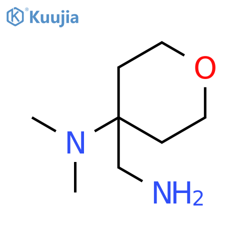 4-(aminomethyl)-N,N-dimethyloxan-4-amine structure