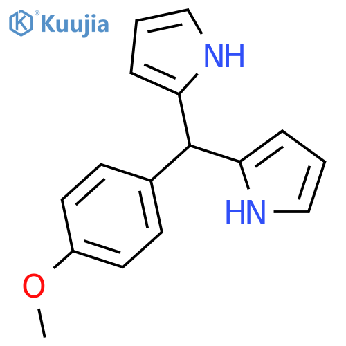 2-[(4-methoxyphenyl)-(1H-pyrrol-2-yl)methyl]-1H-pyrrole structure