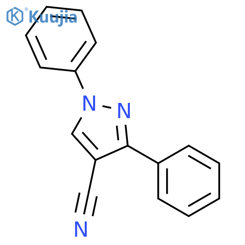 1,3-diphenyl-1H-pyrazole-4-carbonitrile structure