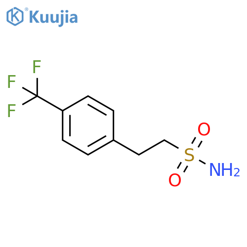 Benzeneethanesulfonamide, 4-(trifluoromethyl)- structure