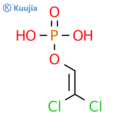 2,2-dichloroethenyl dihydrogen phosphate structure