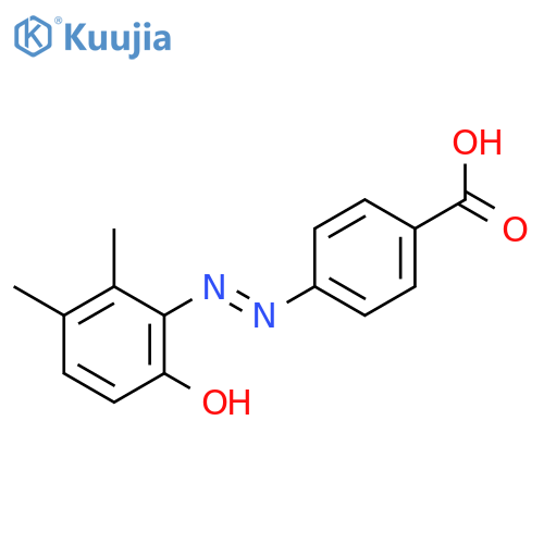 4-[2-(2,3-Dimethyl-6-oxocyclohexa-2,4-dien-1-ylidene)hydrazinyl]benzoic acid structure