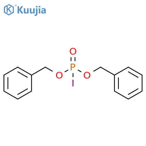 Phosphoriodidic acid, bis(phenylmethyl) ester structure
