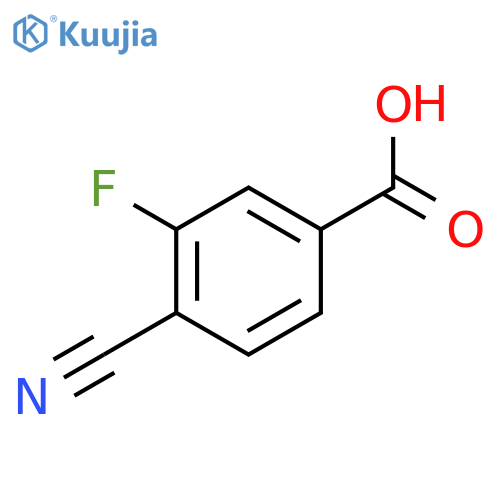 4-Cyano-3-fluorobenzoic acid structure