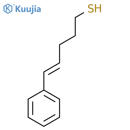 5-phenylpent-4-ene-1-thiol structure