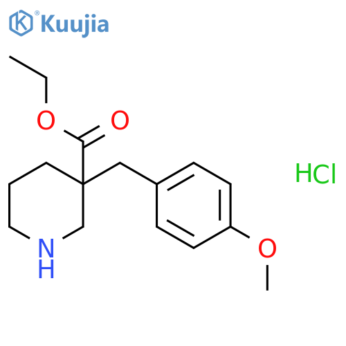 3-(4-Methoxybenzyl)Piperidine-3-Ethylcarboxylate Hydrochloride structure