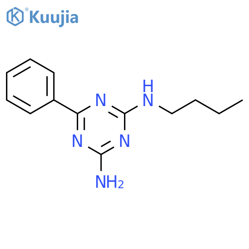 N-Butyl-6-phenyl-1,3,5-triazine-2,4-diamine structure