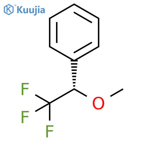 Benzene, [(1S)-2,2,2-trifluoro-1-methoxyethyl]- structure