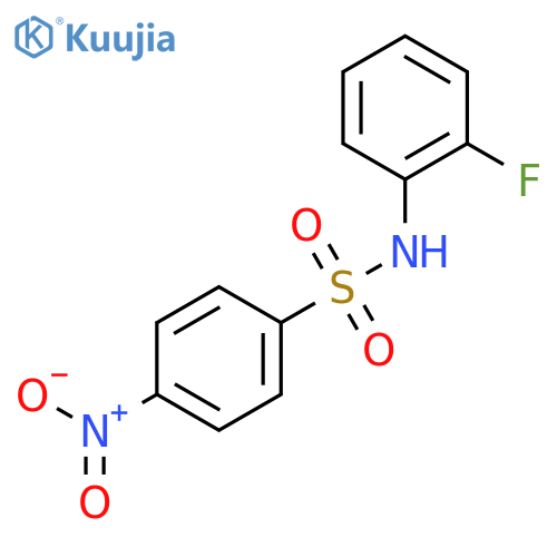 Benzenesulfonamide, N-(2-fluorophenyl)-4-nitro- structure