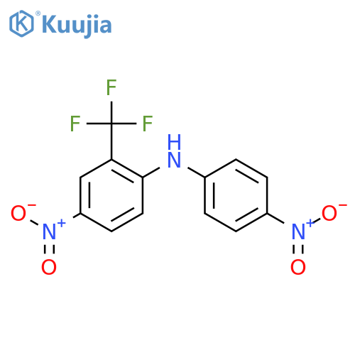 Benzenamine, 4-nitro-N-(4-nitrophenyl)-2-(trifluoromethyl)- structure