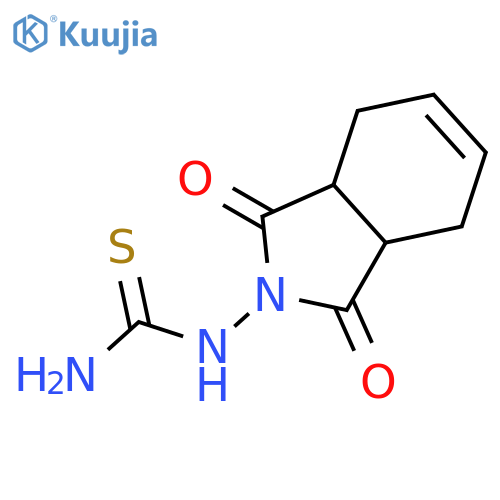 N-(1,3-dioxo-1,3,3a,4,7,7a-hexahydro-2H-isoindol-2-yl)thiourea structure