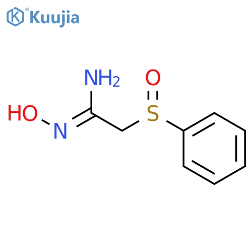 2-(PHENYLSULFINYL)ACETAMIDOXIME structure