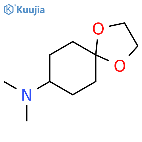 N,N-Dimethyl-1,4-dioxaspiro[4.5]decan-8-amine structure
