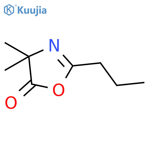 5(4H)-Oxazolone,4,4-dimethyl-2-propyl- structure