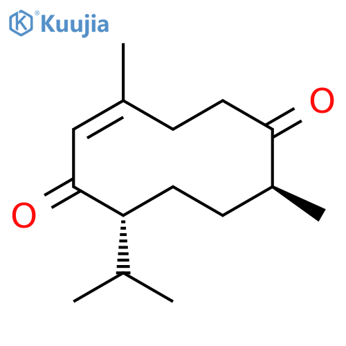 2-Cyclodecene-1,6-dione, 3,7-dimethyl-10-(1-methylethyl)-, (2Z,7S,10R)- structure