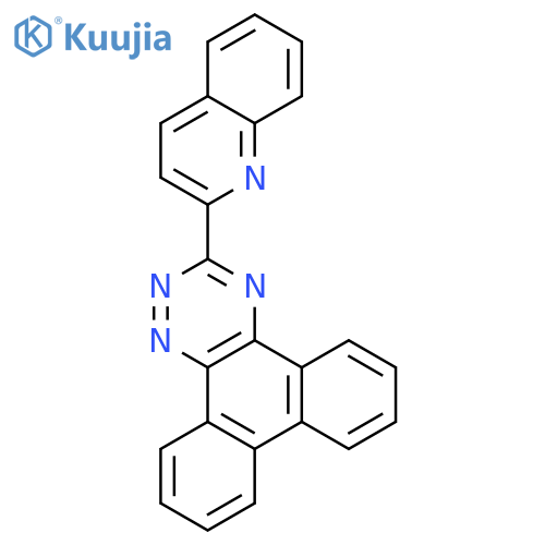 Phenanthro[9,10-e]-1,2,4-triazine, 3-(2-quinolinyl)- structure