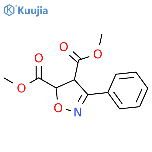 4,5-Isoxazoledicarboxylic acid, 4,5-dihydro-3-phenyl-, 4,5-dimethyl ester, (4R,5R)-rel- structure