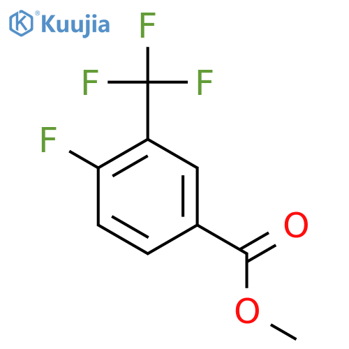 Methyl 4-fluoro-3-(trifluoromethyl)benzoate structure
