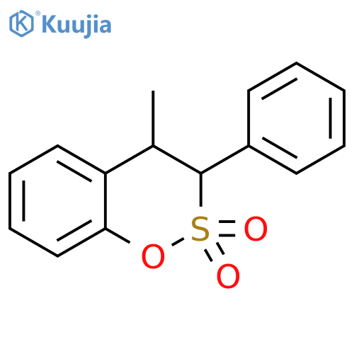 1,2-Benzoxathiin, 3,4-dihydro-4-methyl-3-phenyl-, 2,2-dioxide structure
