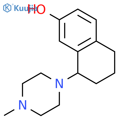 5,6,7,8-tetrahydro-8-(4-methyl-1-piperazinyl)-2-Naphthalenol structure