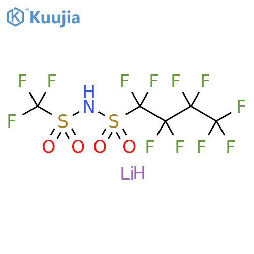 Lithium [(Nonafluorobutyl)sulfonyl][(trifluoromethyl)sulfonyl]azanide structure