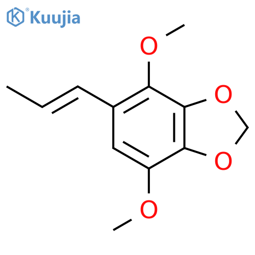 (E)-4,7-dimethoxy-5-(1-propenyl)-1,3-benzodioxole structure