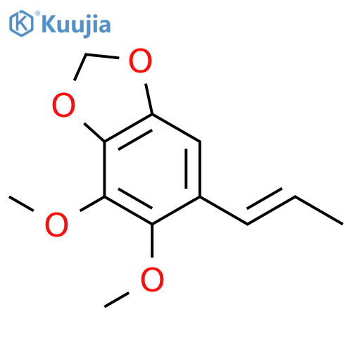 1,3-Benzodioxole,4,5-dimethoxy-6-(1E)-1-propen-1-yl- structure