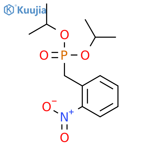 Phosphonic acid, [(2-nitrophenyl)methyl]-, bis(1-methylethyl) ester structure
