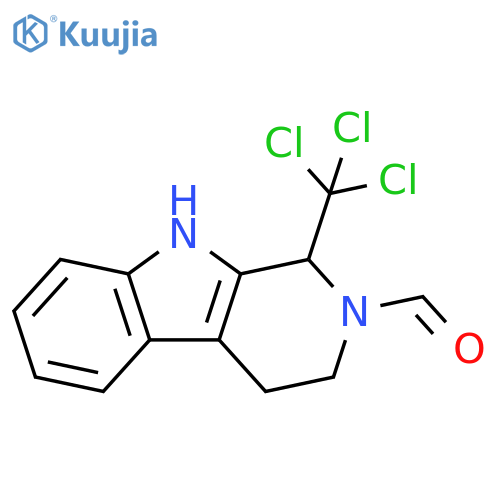 1-(Trichloromethyl)-3,4-dihydro-1H-pyrido3,4-bindole-2(9H)-carbaldehyde structure