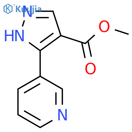 methyl 3-(pyridin-3-yl)-1H-pyrazole-4-carboxylate structure