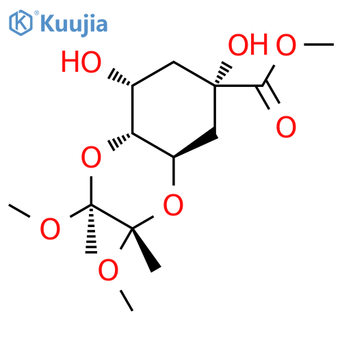 (2S,3S,4aR,6S,8R,8aR)-Octahydro-6,8-dihydroxy-2,3-dimethoxy-2,3-dimethyl-1,4-benzodioxin-6-carboxylic Acid Methyl Ester structure