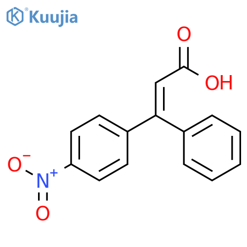 (Z)-3-(4-Nitrophenyl)-3-phenylacrylic acid structure
