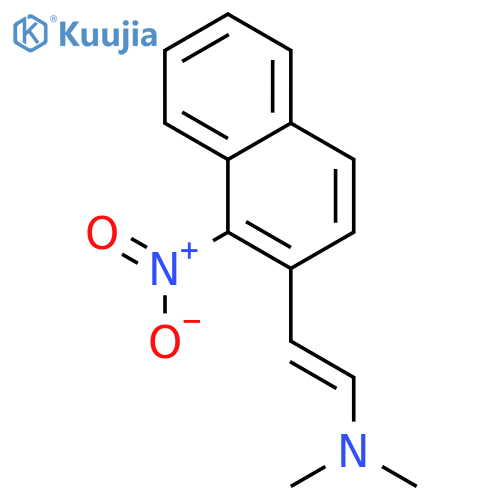 Ethenamine,N,N-dimethyl-2-(1-nitro-2-naphthalenyl)-, (1E)- structure