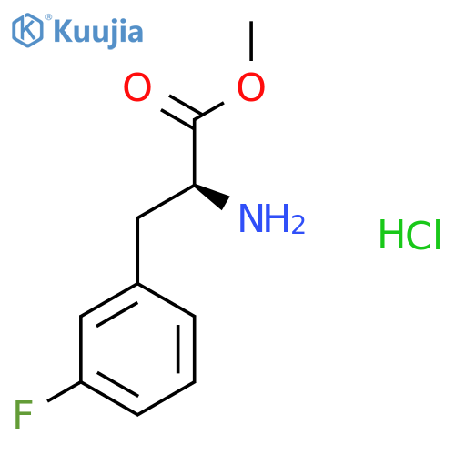 Methyl (2s)-2-amino-3-(3-fluorophenyl)propanoate hydrochloride structure