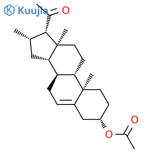 Pregn-5-en-20-one,3-(acetyloxy)-16-methyl-, (3b,16b)- structure