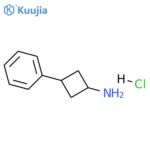 trans-3-phenylcyclobutan-1-amine hydrochloride structure