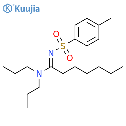 Heptanimidamide, N'-[(4-methylphenyl)sulfonyl]-N,N-dipropyl- structure
