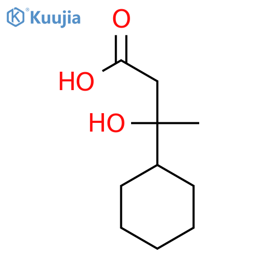 3-Cyclohexyl-3-hydroxybutanoic acid structure
