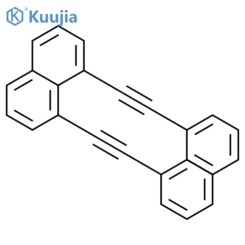 Naphthalene, 1,8-bis(phenylethynyl)- structure