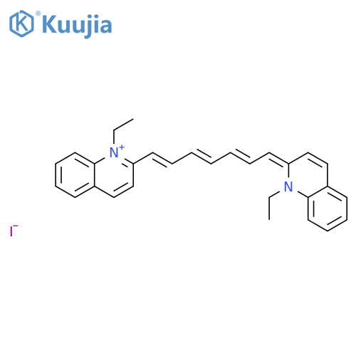 1,1'-Diethyl-2,2'-quinotricarbocyanineiodide structure