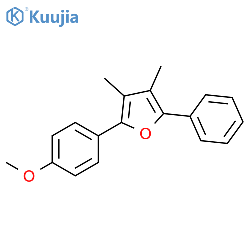 Furan, 2-(4-methoxyphenyl)-3,4-dimethyl-5-phenyl- structure