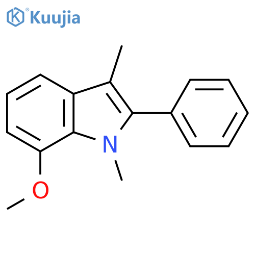 1H-Indole, 7-methoxy-1,3-dimethyl-2-phenyl- structure