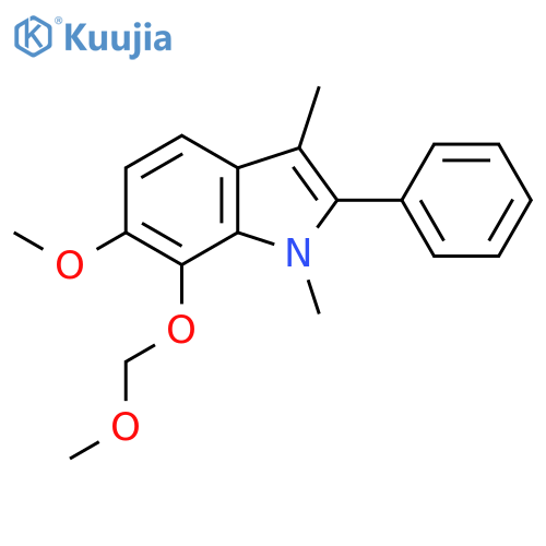1H-Indole, 6-methoxy-7-(methoxymethoxy)-1,3-dimethyl-2-phenyl- structure